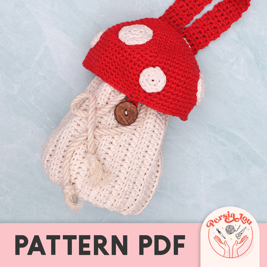 Crochet Mushroom Bag Pattern PDF – Persia Lou