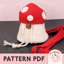 Crochet Mushroom Bag Pattern PDF