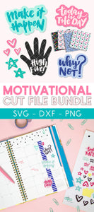 Make it Happen Motivational Cut File Mini-Bundle