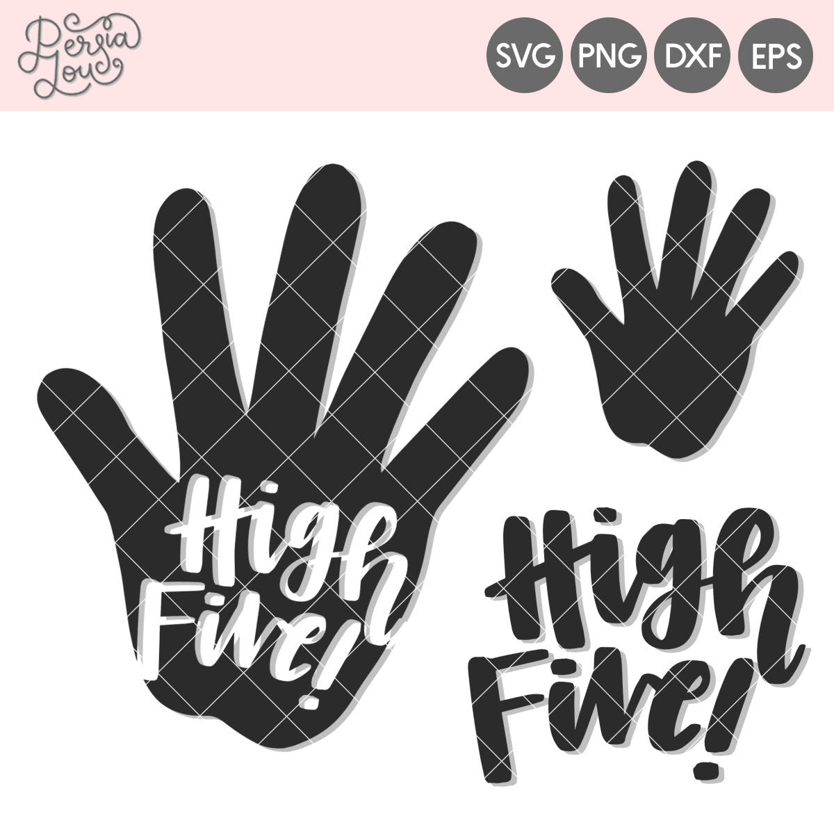 High Five Cut File, image size:1200x1200