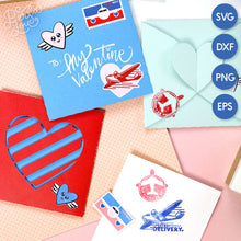 Love Notes Stickers and Stamps SVG Cut File Bundle