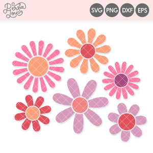 Mod Daisies SVG Cut Files