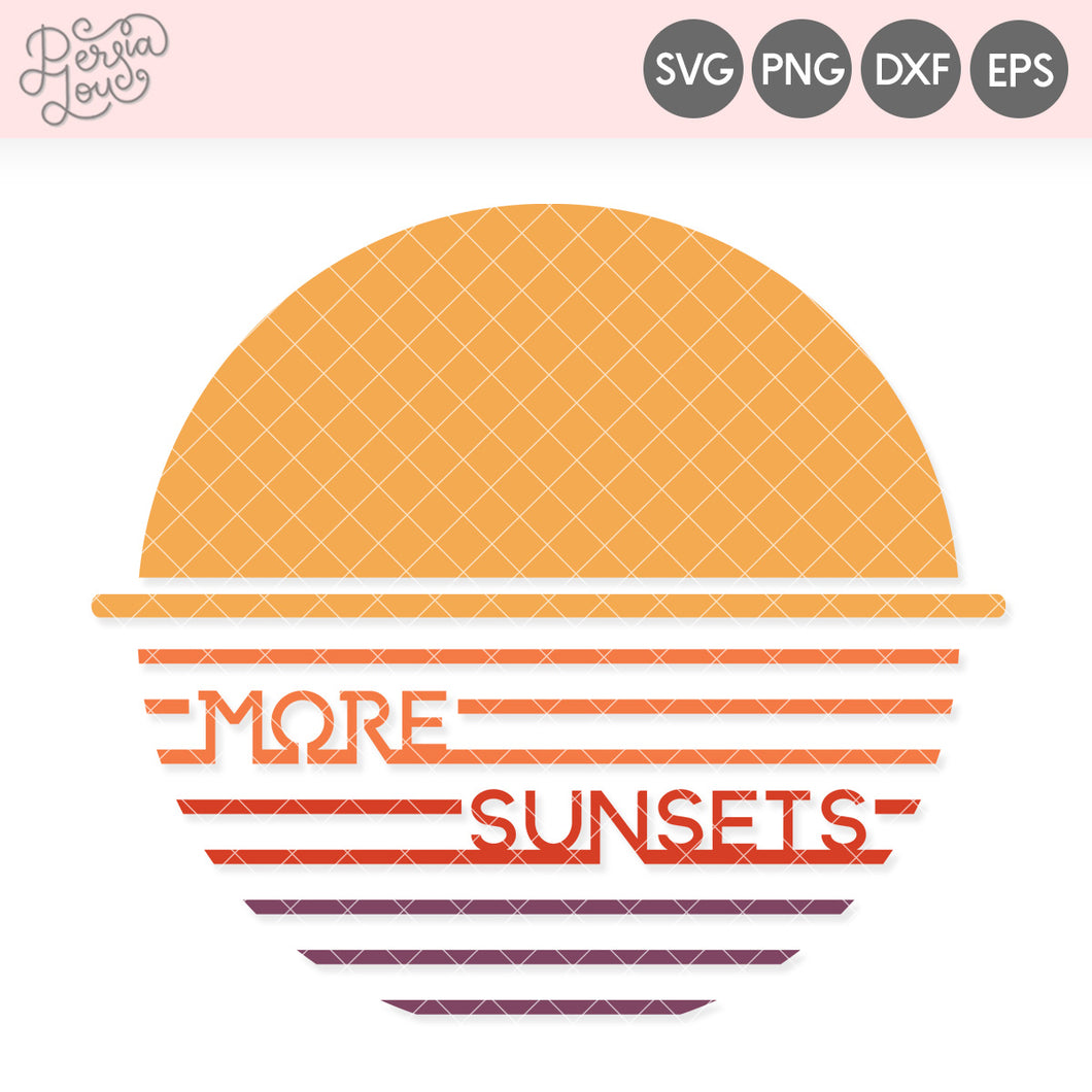 More Sunsets SVG Cut File
