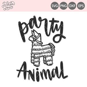 Party Animal Piñata Cut File