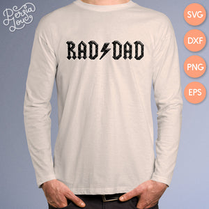 Rockin' Rad Dad SVG Cut File