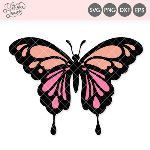 Stained Glass Butterfly SVG Cut File