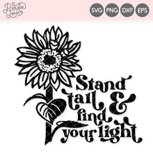 Stand Tall Sunflower SVG Cut File