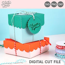 Scalloped Sweet Treat Boxes Cut Files